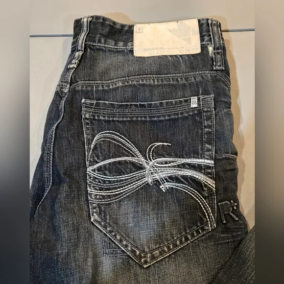 Rocawear Midnight Blue Straight Jeans (6c11) - Picture 2 of 10